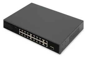 Digitus DN-95355 / Switch / 16x 10/100 PoE / 1x Gigabit Combo / 32W/port / do racku (DN-95355)
