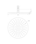 OMNIRES - SLIMLINE dešťová sprcha, o30 cm chrom /CR/ WG130CR