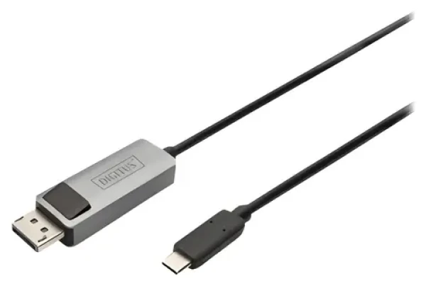 Digitus redukční kabel USB-C - DisplayPort černá / Redukční kabel / DisplayPort 1.4 / 8K 30Hz / 3 m (DB-300334-020-S)