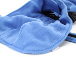 Coldy bunda pro psa s kapucí Barva: Černo-modrá, Délka zad (cm): 30, Obvod hrudníku: 26 - 40 cm
