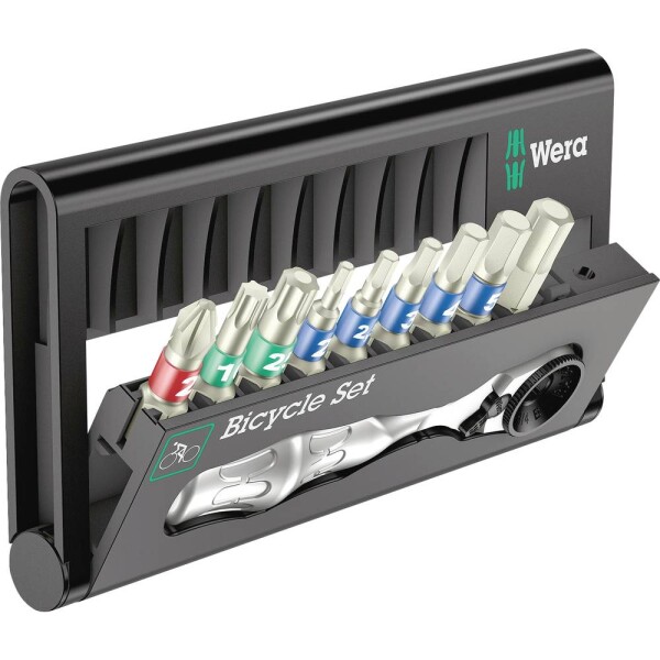 Wera Bicycle Set 9 05004177001 sada bitů, křížový PH, TORX, inbus, vnější čtyřhran, 1/4