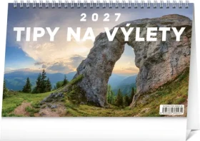 NOTIQUE Stolový kalendár Tipy na výlety 2027 / 23,1 x 14,5 cm