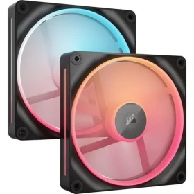 Corsair iCUE LINK LX140-R RGB PWM Reverse 2ks černá / 140mm / Magnetic bearing / 400-2000 RPM /38.3 dB (CO-9051052-WW)