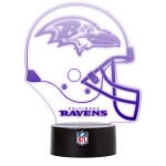 Cedule Baltimore Ravens NFL Helmet LED-Leuchtschild