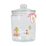 Det Gamle Apotek Skleněná dóza Christmas Holidays 21,8 m, čirá barva, sklo