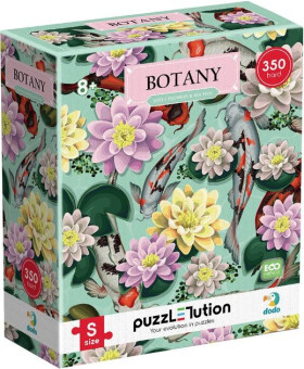 Puzzle Botany: Lotosové květiny a koi kapři 350 dílků