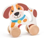 Woody Pes na kolečkách s držadlem