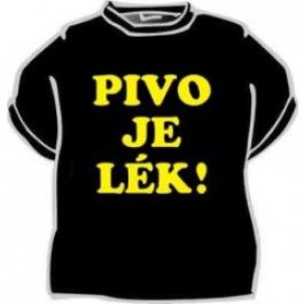 Divja Tričko - Pivo je lék Velikost: XXL