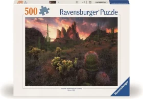 Ravensburger Puzzle: Kaktusy za soumraku