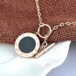 Ocelový náhrdelník Gloria Rose Gold - chirurgická ocel, Zlatá 42 cm