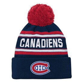 Outerstuff Dětská Zimní Čepice Montreal Canadiens Jacquard Cuffed Knit With Pom
