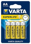 Varta Superlife Baterie AA / 1.5V / zinko-uhlíková / 4 ks / v blistru (2006101414)