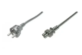 Digitus černý / Napájecí kabel / CEE 7/7 / IEC C5 / 0,75 m (AK-440115-008-S)