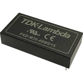 TDK PXD-M30-48WS24 DC/DC měnič napětí 24 V/DC 15 V/DC 1.25 A 30 W Počet výstupů: 1 x Obsah 1 ks