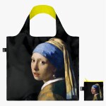 Skládací nákupní taška LOQI JOHANNES VERMEER Girl with a Pearl Earring Neon
