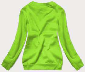 Světle zelená dámská tepláková mikina se stahovacími lemy model 17038522 - J.STYLE Barva: odcienie zieleni, Velikost: S (36)