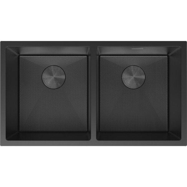MEXEN - Binox ocelový dřez 2-bowl 800 x 450 mm, černá HC 6421802000-70HC