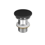 CERSANIT - Výpusť s keramickou zátkou pro umyvadla bez přepadu, neuzavíratelná, antracit K11-2362