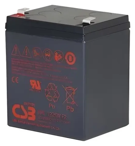 CSB HRL1225WF2 / Olověný akumulátor / 12V / 5,8Ah / F2 (HRL1225WF2)