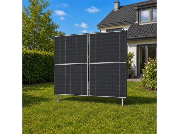 Plotová konstrukce TIPA pro 2 solární panely 910Wp