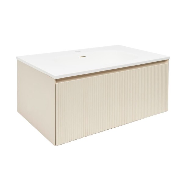 Koupelnová skříňka s umyvadlem Naturel Austen 80x35x52 cm beige mat Naturel Austen80BG AUSTEN80BG