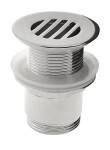 SAPHO - Umyvadlová výpust 5/4“, neuzavíratelná, design zátka, 25-50, chrom CV2009