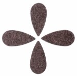 Timber Tones Felt Tones Teardrop Brown Wool Felt 4-Pack