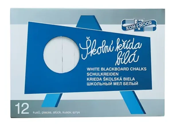 KOH-I-NOOR Křída 111505 bílá / Křída na tabuli / 4 ks (011150500000)