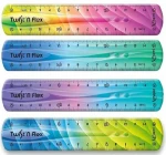 Pravítko Flex duhové, 15 cm