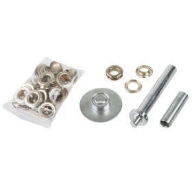 LEVIOR 25410 Očka na plachty, 25ks + aplikátor a děrovač