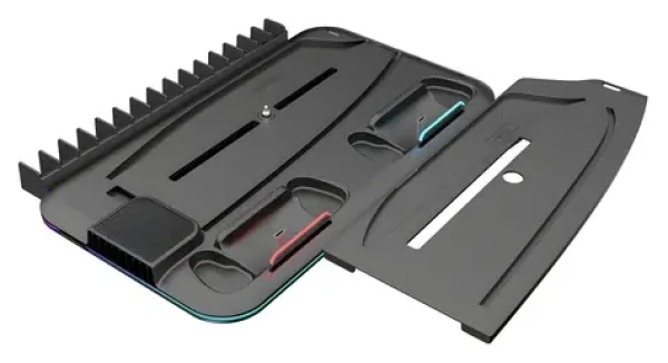 Canyon CS-51 černá / Chladicí stojan pro PS5 / RGB podsvícení / nabíjení ovladačů / Slim (CND-CSPS5B-1)