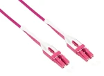 Good Connections LWL Duplex 50/125µm 3m fialová / Optický patch kabel / LC/LC UNIBOOT / OM4 / LSZH (LW-U803LC4)
