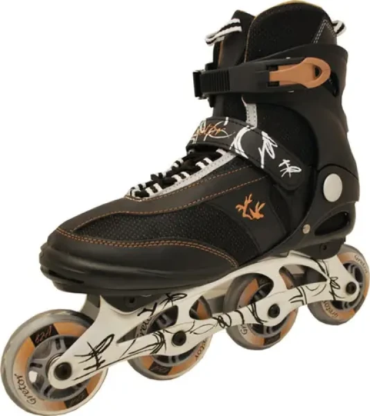 Rulyt Sportteam Gretor / Kolečkové brusle / vel. 36 / hliníkový podvozek / ložiska ABEC-7 / kolečka 82A 80x24mm