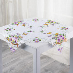 Vyšívaný středový ubrus MOTÝLI 85 x 85 cm