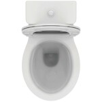 IDEAL STANDARD - Eurovit WC kombi se sedátkem SoftClose, vario odpad, spodní napouštění, RimLS+, bílá W007301