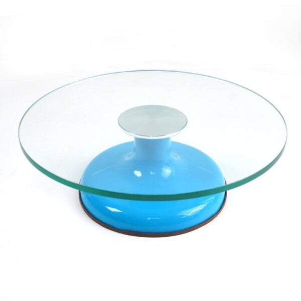 Cake Star Cake Star Skleněný otočný stojan modrý 30 cm