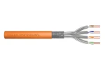 Digitus CAT 7 S/FTP oranžový / Instalační kabel / 1000 m / AWG 23/1 / LSZH / CPR Cca / 1200 MHz (DK-1744-VH-10)