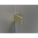 MEXEN/S - Lunar-B L sprchový kout dveře křídlové pravá 90 x 80, transparent, zlato kartáčovaná 832L-090-080-55-00-P