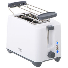 Adler AD 3216 bílá / Toaster / 750W / 2 toasty / tlačítko STOP (AD 3216)