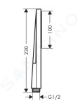 HANSGROHE - Pulsify E Sprchová hlavice, EcoSmart+, chrom 24321000