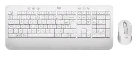 Logitech MK650 bílá / bezdrátová klávesnice s myší / CZ SK layout / Bluetooth (920-011034)