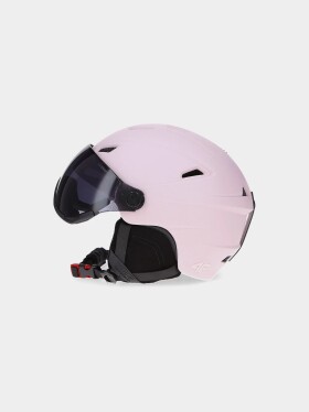 Dámská lyžařská helma vestavěnými brýlemi 4FWAW23AHELF032-56S růžová 4F cm)