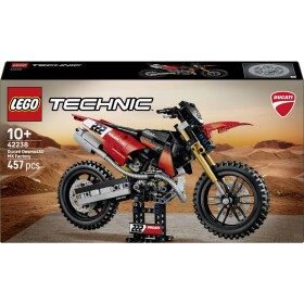 42238 LEGO® TECHNIC Ducati Desmo450 MX Factory motocykl; stavebnice; dvoukolový model s řízením a odpružením; řízení narozenin pro děti od 10 let