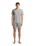 Pánské merino triko krátký rukáv ICEBREAKER Mens Merino 150 Lodge SS Tee, Metro Heather velikost: M