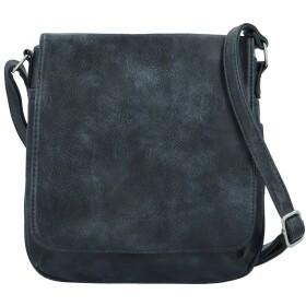Stylová dámská koženková crossbody kabelka Haidi, tmavě modrá