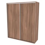 Nábytek Mikulík Skříň FLEXI 2 - 2x dveře plné ROZMĚR: (š/v/h) 220 x 220 x 65 cm