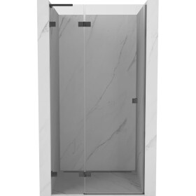 MEXEN/S - Lunar L sprchové dveře křídlové levé 70 cm, transparent, grafit kartáčovaná 834L-070-000-66-00-L