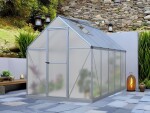 Polykarbonátový skleník LanitPlast Sarana 6×8, PC 4 mm (stříbrný)