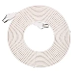 Extralink bílá / Patch kabel / Cat.8 U/FTP / plochý / 40G / 5 m