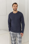 Pyžamo Taro 3664 Dante, dlouhé rukávy, velikosti M–2XL, Z26 tmavě modrá XXL